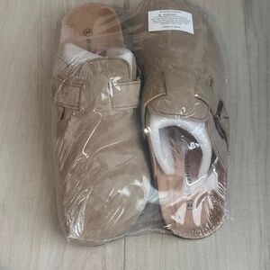 comfort clogs men suede shoes NEW